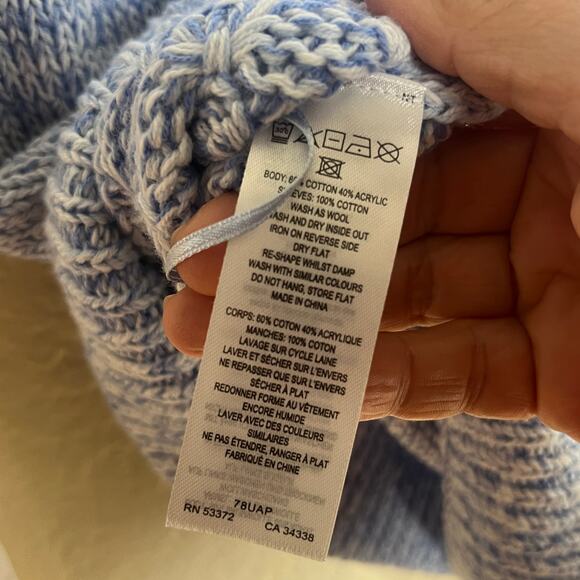 French Connection Women's Layered Look Crewneck Sweater Ruffle Cuff Size Medium - Picture 6 of 8